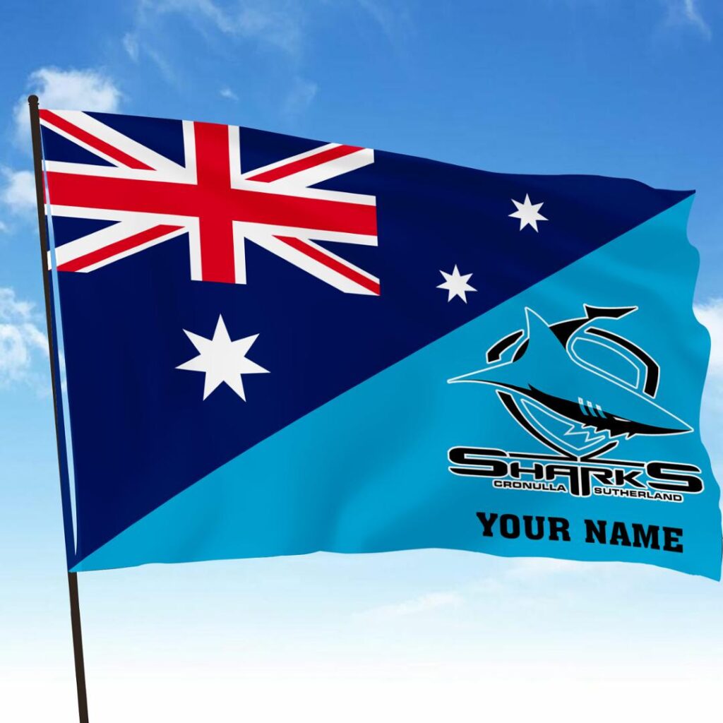 NRL Teams-04-Cronulla Sharks- Flag