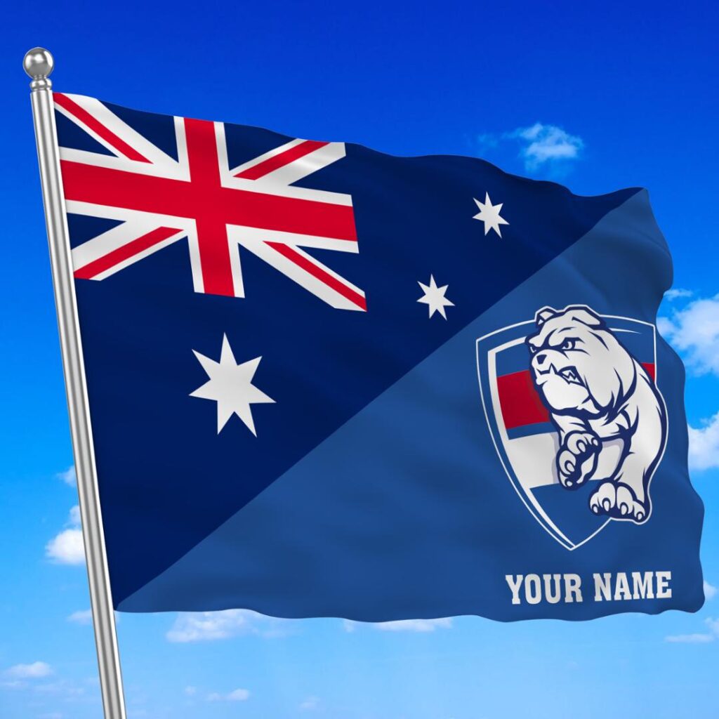 AFL Western Bulldogs Teams-18- - Flag