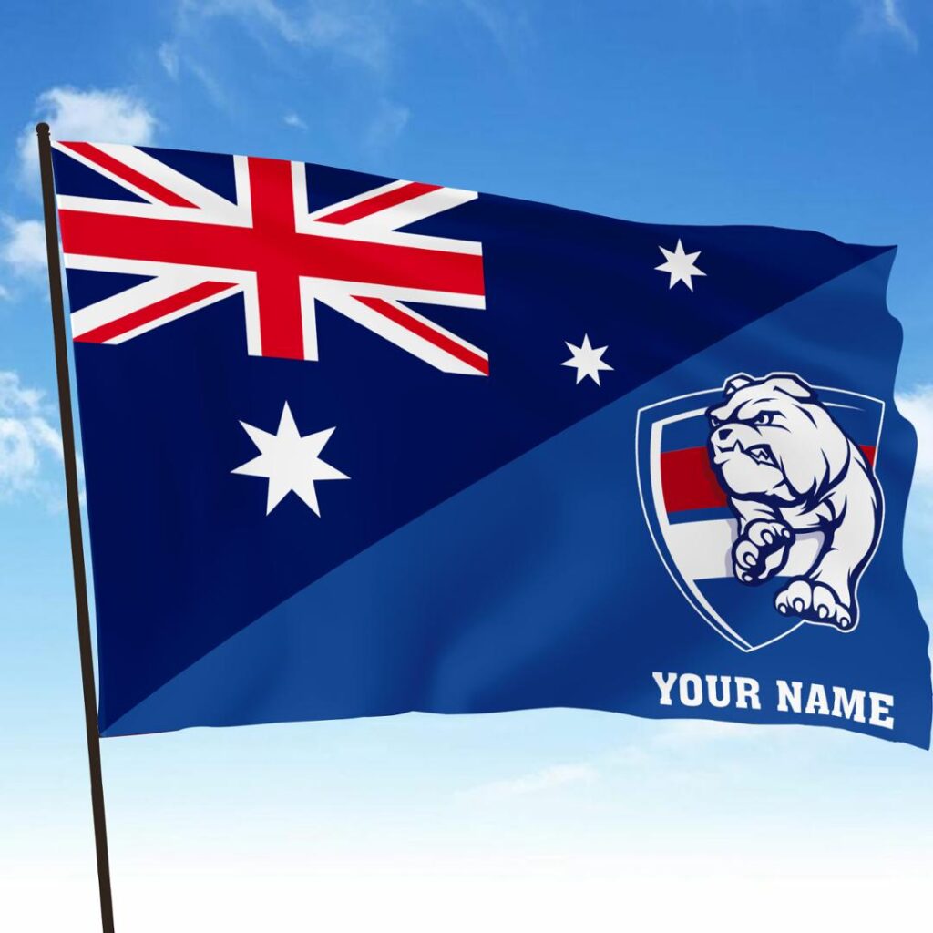AFL Western Bulldogs Teams-18- - Flag