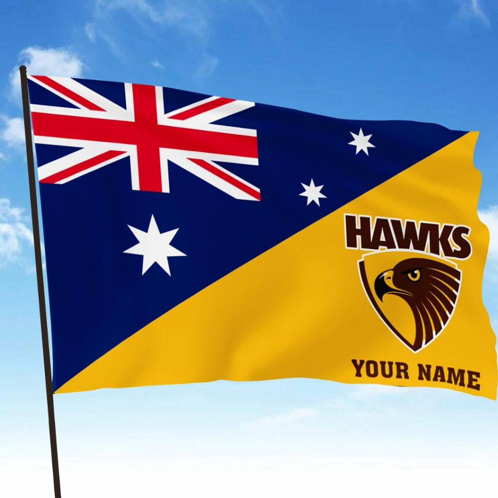 AFL Hawthorn Hawks Teams-10- Football Club Flag