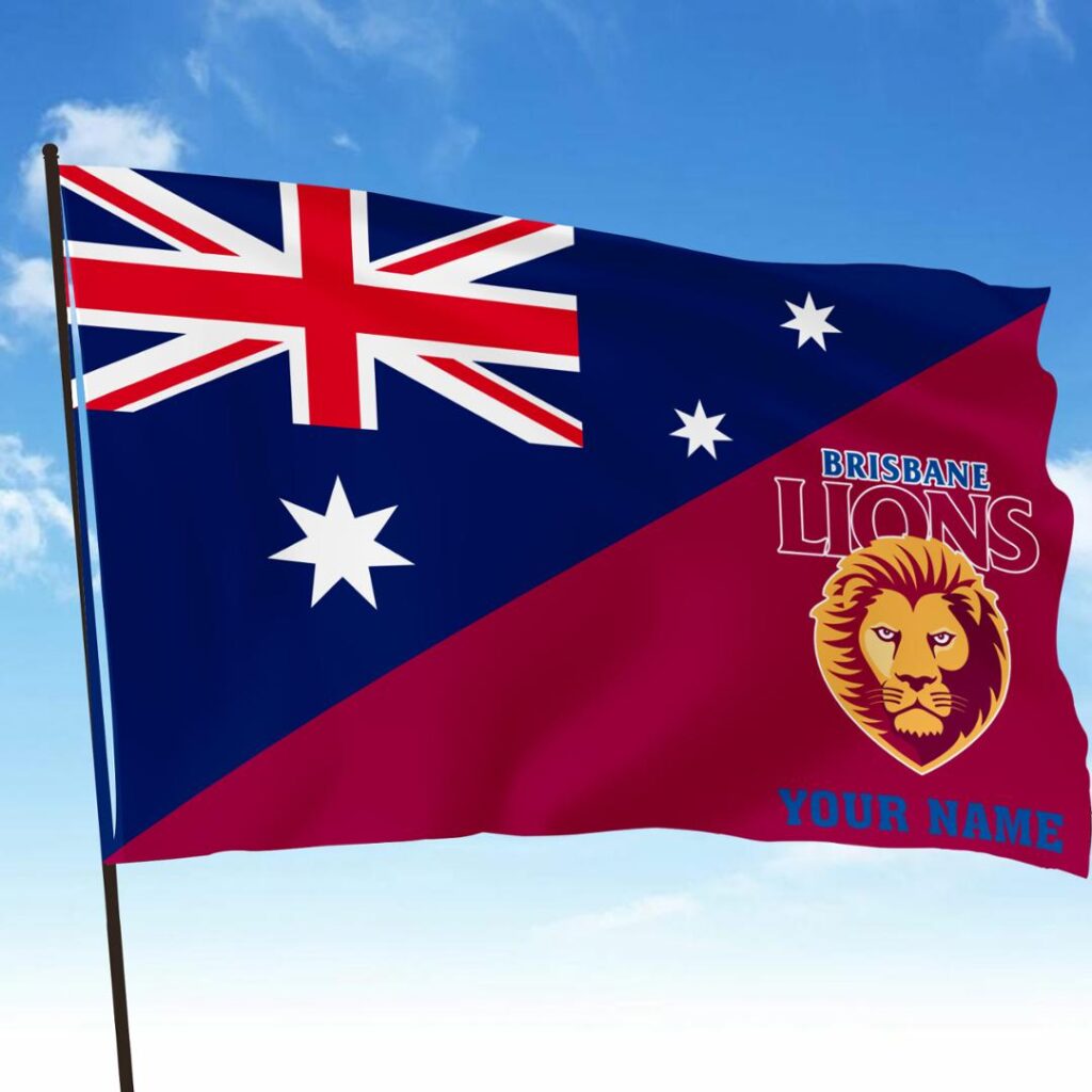 AFL Brisbane Lions Teams-02- - Flag