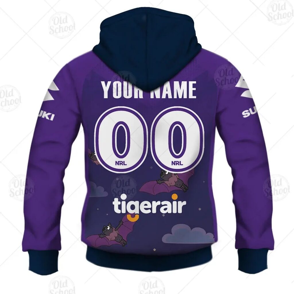 NRL Melbourne Storm Custom Name Number x Bluey Jersey 2020 Pullover Hoodie