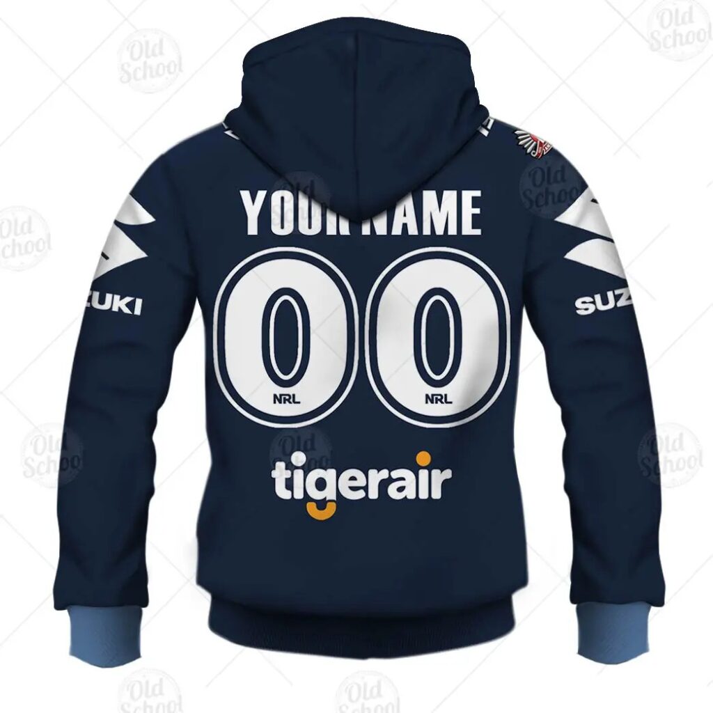 NRL Melbourne Storm Custom Name Number ANZAC Day Pullover Hoodie