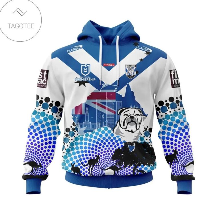 NRL Canterbury-Bankstown Bulldogs Custom Name Number Special Style Pullover Hoodie