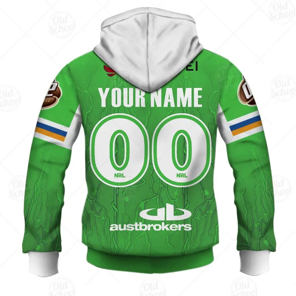 NRL Canberra Raiders Custom Name Number x The Simpsons 2020 Halloween Pullover Hoodie