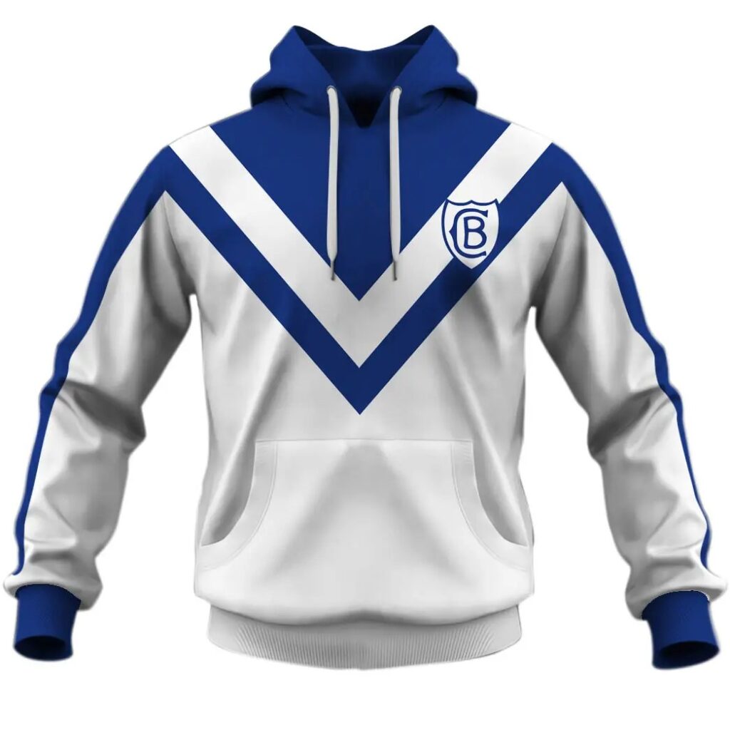 NRL Canterbury-Bankstown Bulldogs Custom Name Number Vintage Retro Jersey 1967 Pullover Hoodie