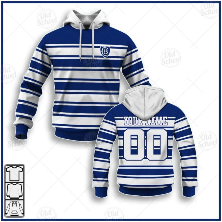 NRL Canterbury-Bankstown Bulldogs Custom Name Number 1938 Vintage Retro Pullover Hoodie