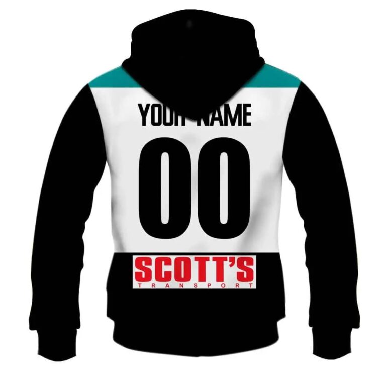 AFL Port Adelaide Power Custom Name Number 1997 Vintage Home Scott’s Pullover Hoodie