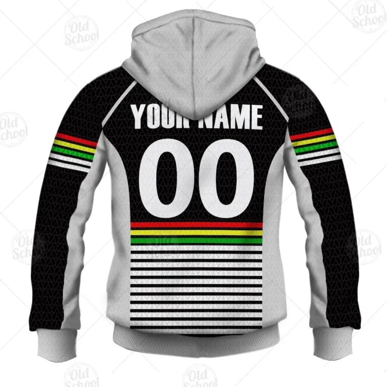 NRL Penrith Panthers Custom Name Number Christmas Knit Pattern Vintage Pullover Hoodie