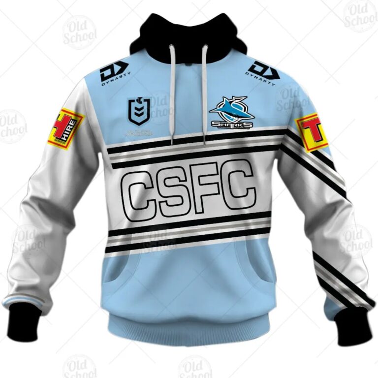 NRL Cronulla-Sutherland Sharks Custom Name Number 2021 Heritage Pullover Hoodie