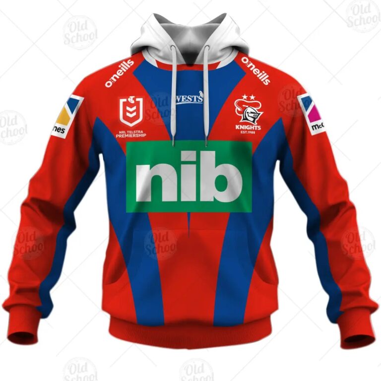 NRL Newcastle Knights Custom Name Number 2021 Heritage Pullover Hoodie
