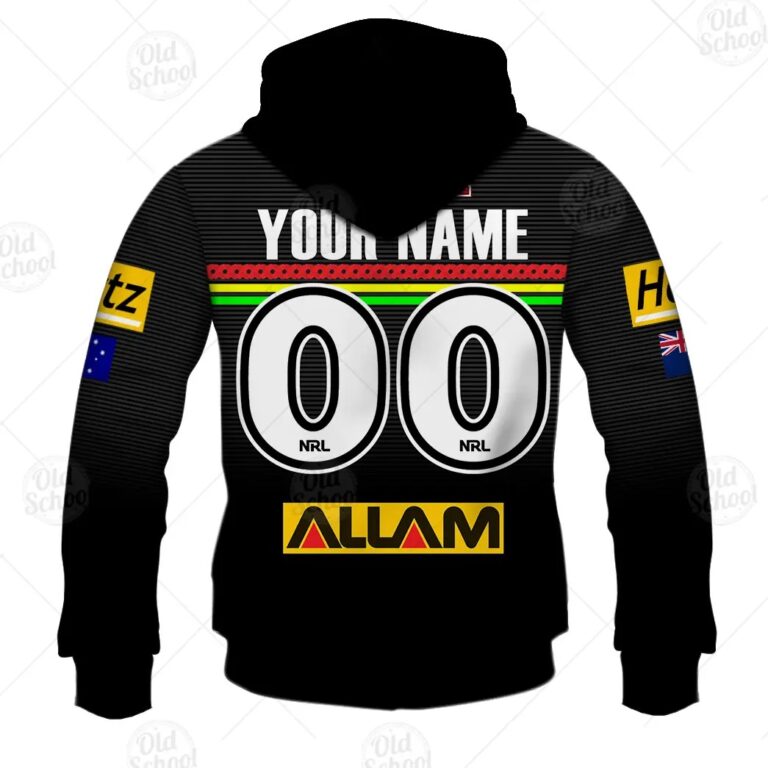 NRL Penrith Panthers Custom Name Number 2021 ANZAC Pullover Hoodie