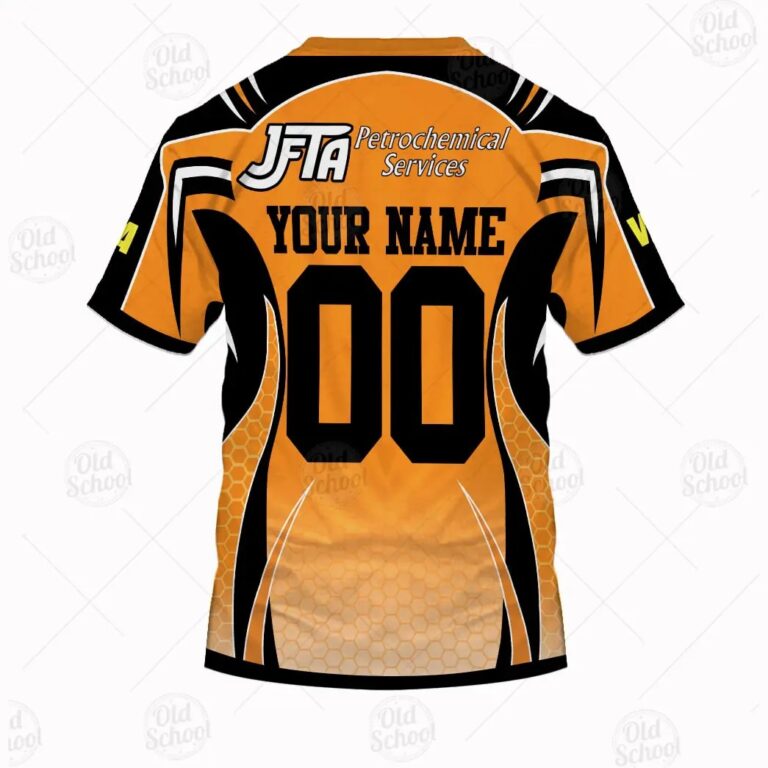 NRL Wests Tigers Custom Name Number Vintage Jersey T-Shirt