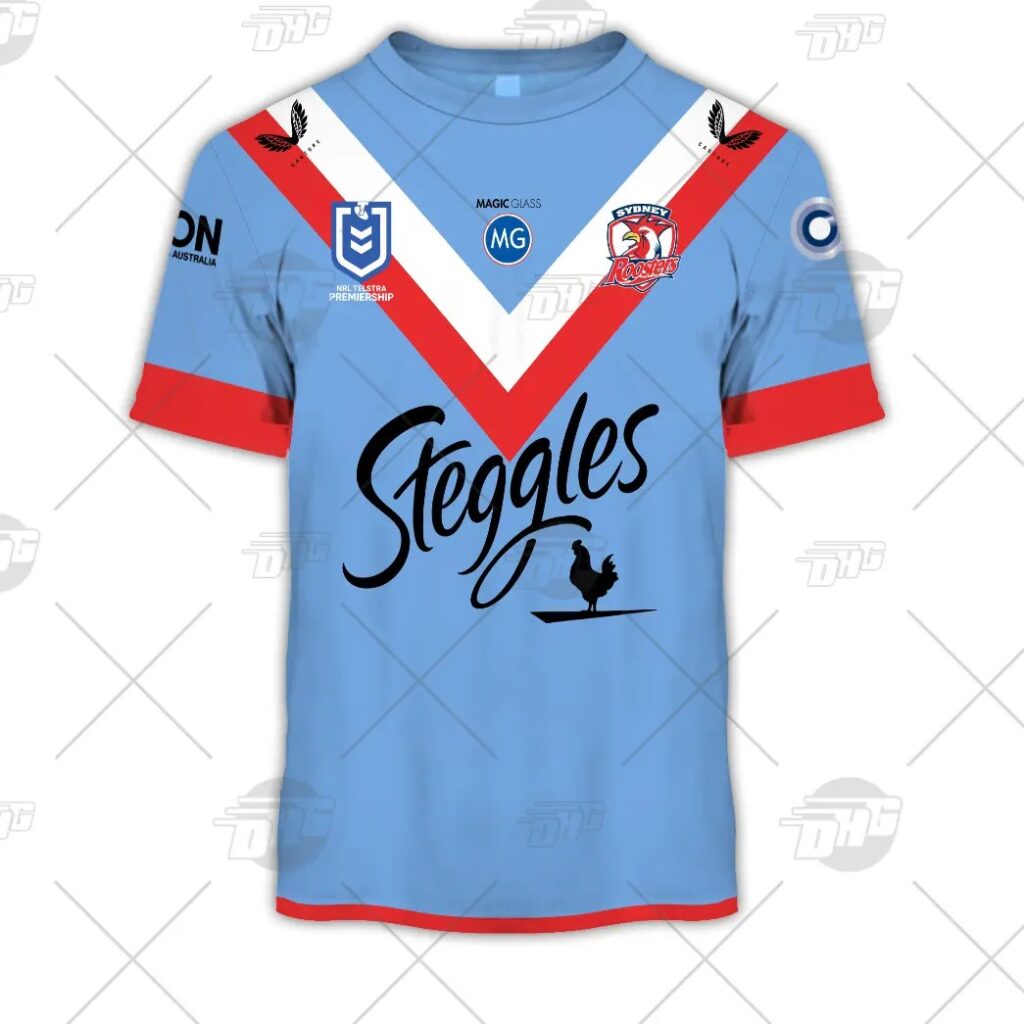 NRL Sydney Roosters Custom Name Number 2021 “Wartime” ANZAC Jersey T-Shirt