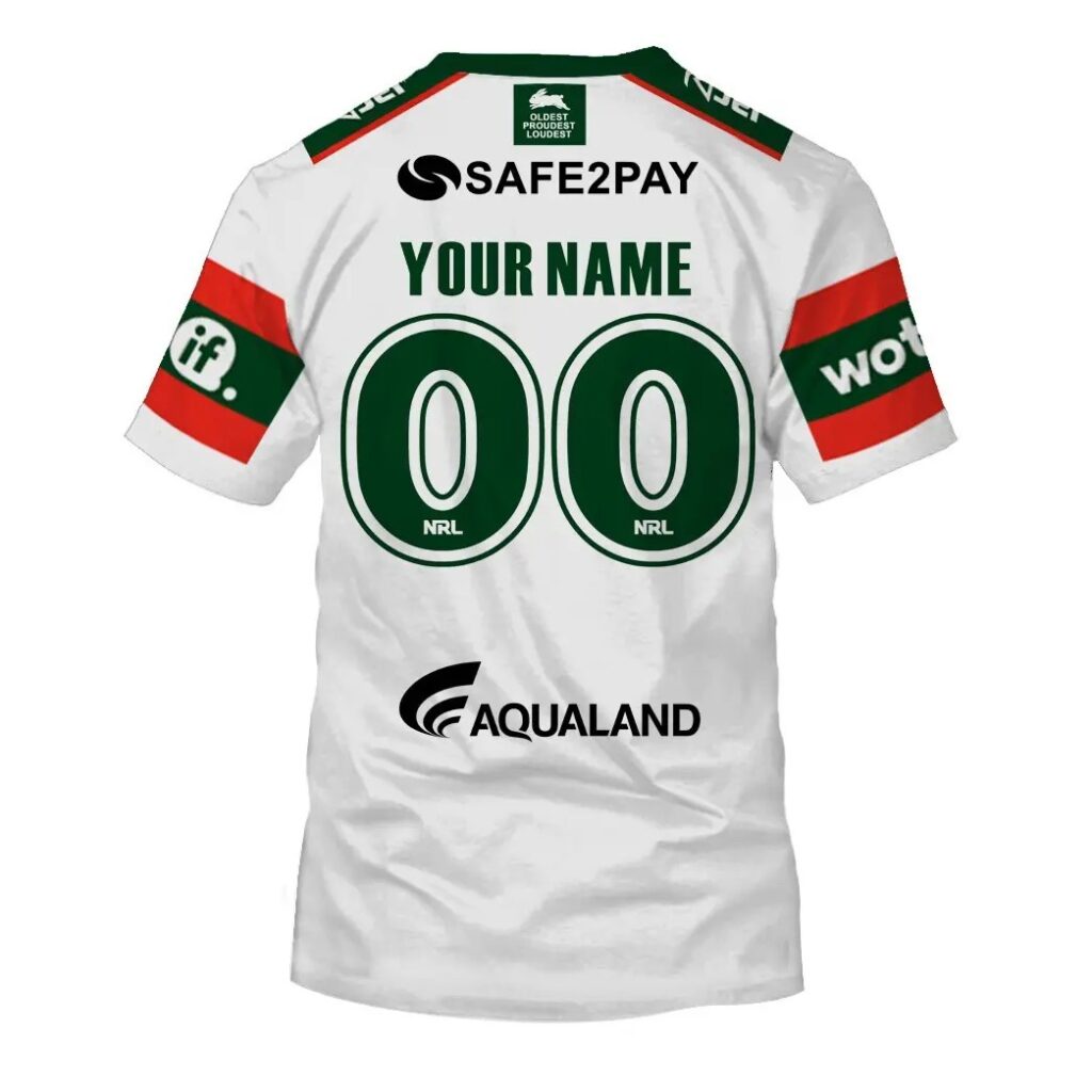 NRL South Sydney Rabbitohs Custom Name Number NRL Nines 2020 Jersey T-Shirt