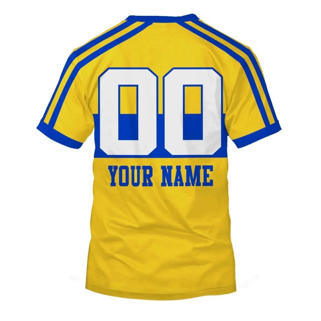 NRL Parramatta Eels Custom Name Number 1980 Vintage Retro Jersey T-Shirt