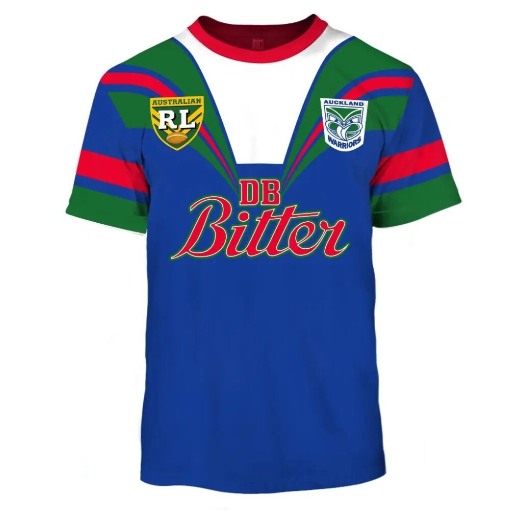 NRL New Zealand Warriors Custom Name Number 1995 ARL/NRL Vintage Retro Jersey T-Shirt