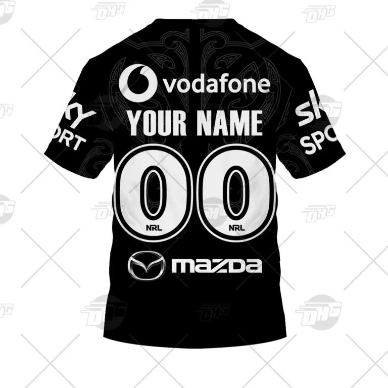 NRL New Zealand Warriors Custom Name Number Vapodri On Field Indigenous Jersey T-Shirt