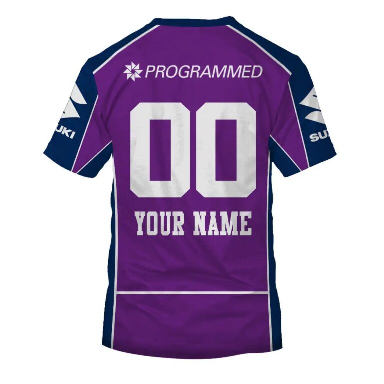 NRL Melbourne Storm Custom Name Number Vintage 2012 Home Jersey T-Shirt