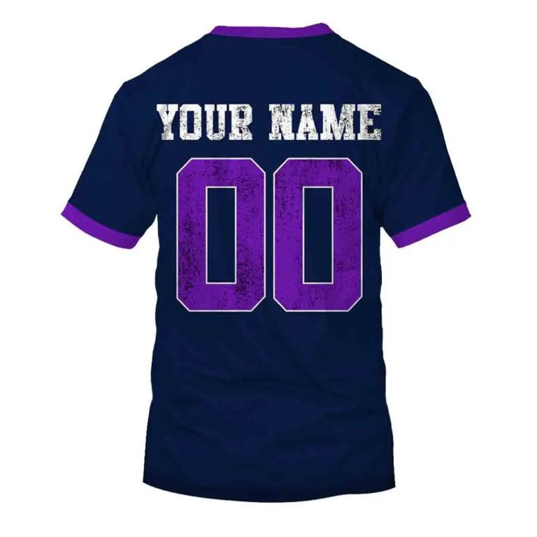 NRL Melbourne Storm Custom Name Number Flag Retro 1998 Jersey T-Shirt