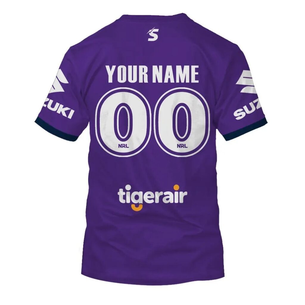 NRL Melbourne Storm Custom Name Number 2020 NRL Nines Jersey T-Shirt