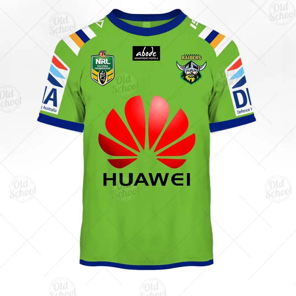 NRL Canberra Raiders Custom Name Number 2015 Home Jersey T-Shirt