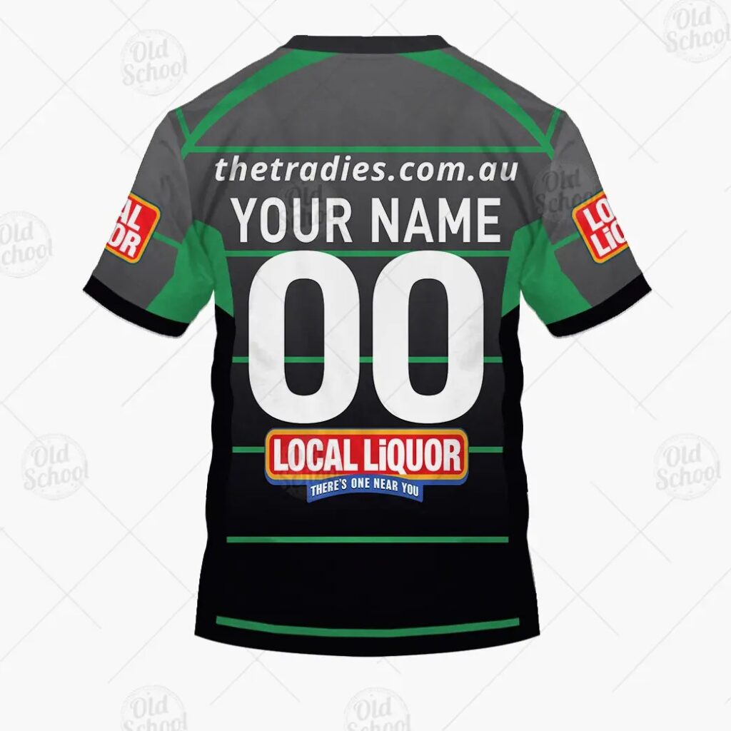 NRL Canberra Raiders Custom Name Number 2011 Vintage Retro Alternate Jersey T-Shirt
