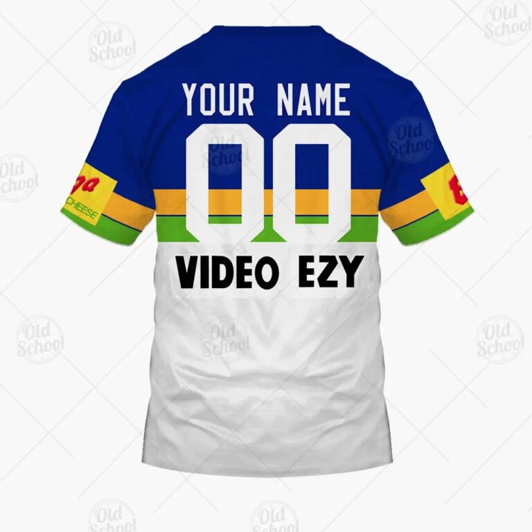 NRL Canberra Raiders Custom Name Number 1992 Great Britain Tour Vintage Retro Jersey T-Shirt