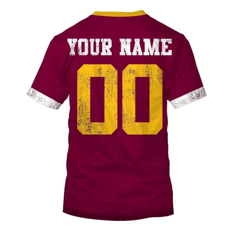 NRL Brisbane Broncos Custom Name Number Retro Flag 1988 Jersey T-Shirt