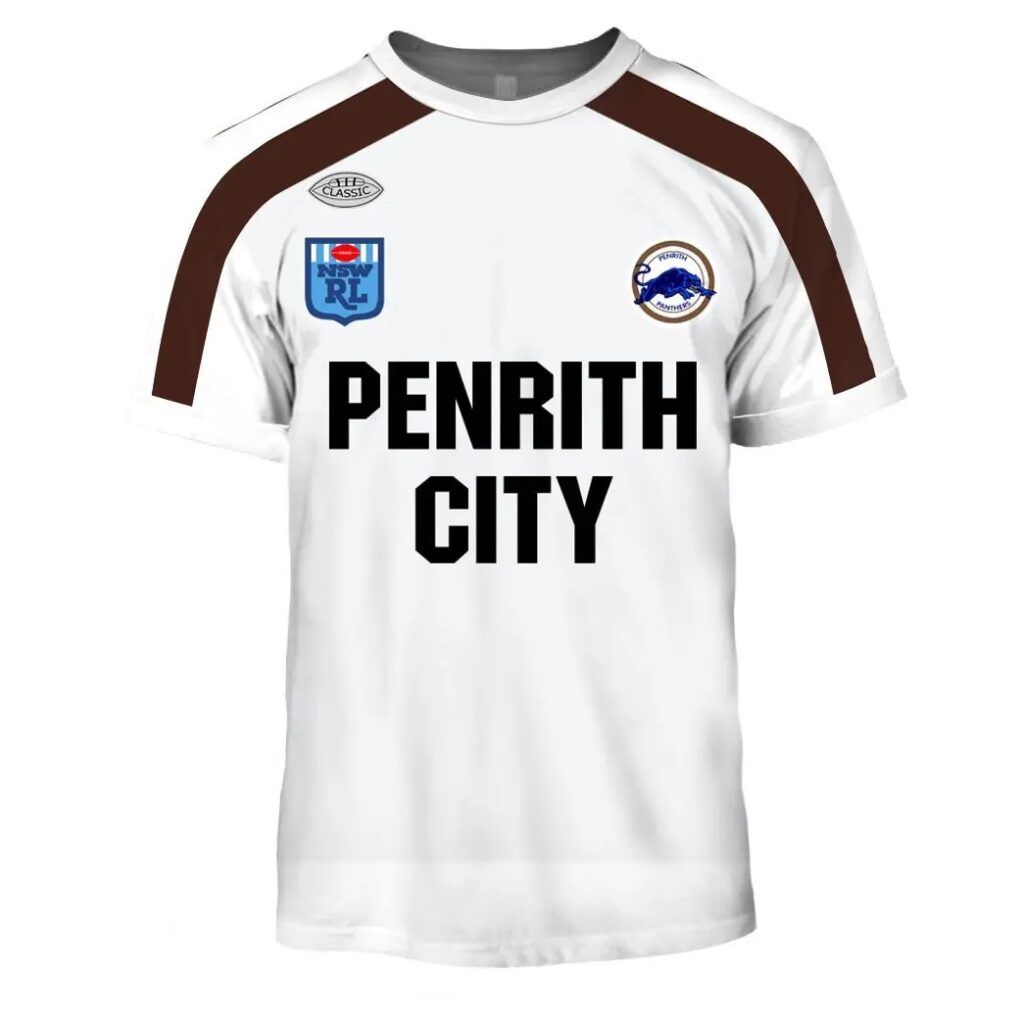 NRL Penrith Panthers Custom Name Number Vintage Retro 1988 Jersey T-Shirt