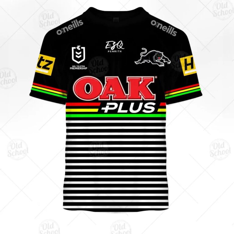 NRL Penrith Panthers Custom Name Number 2021 Alternate Jersey T-Shirt