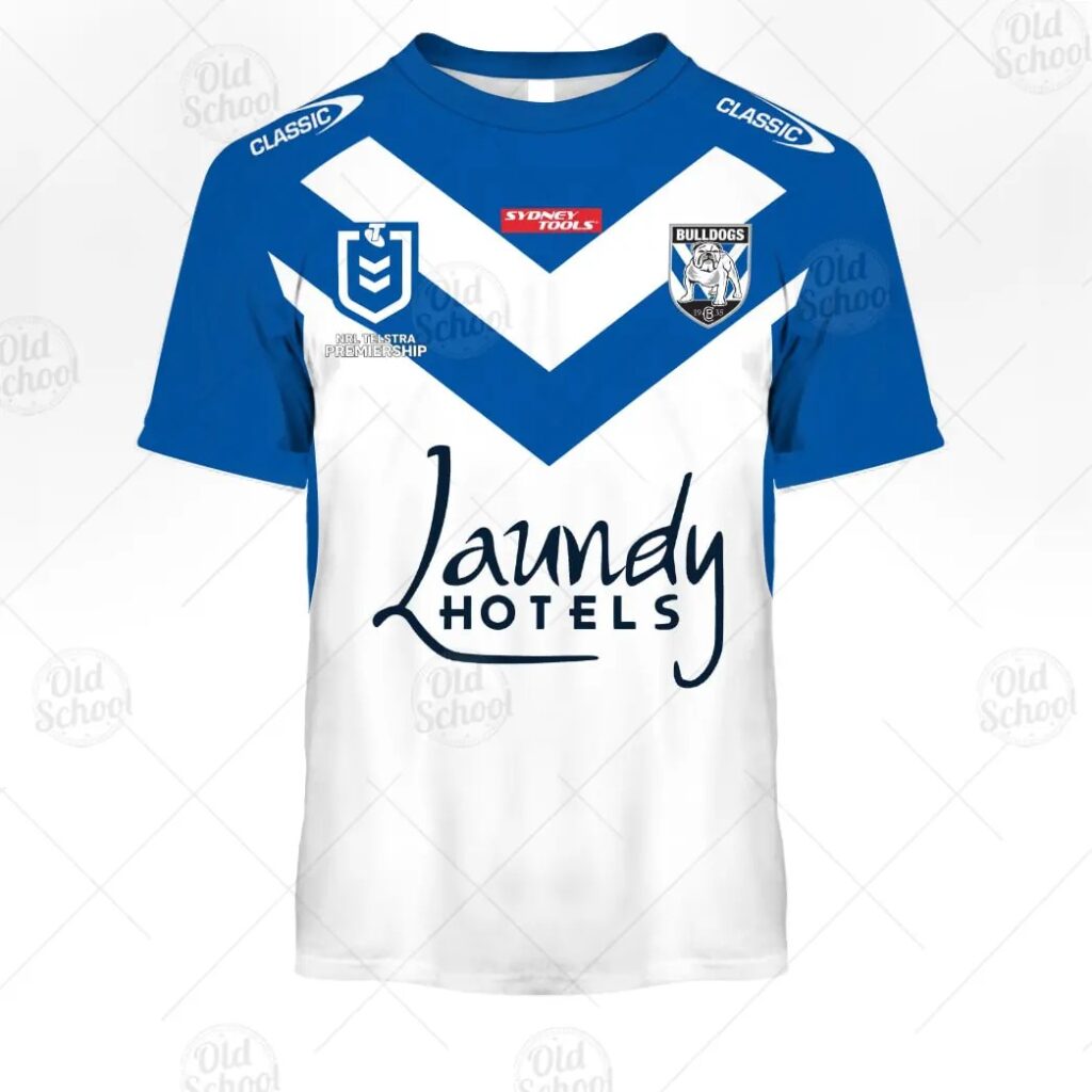 NRL Canterbury-Bankstown Bulldogs Custom Name Number 2021 Home Jersey T-Shirt