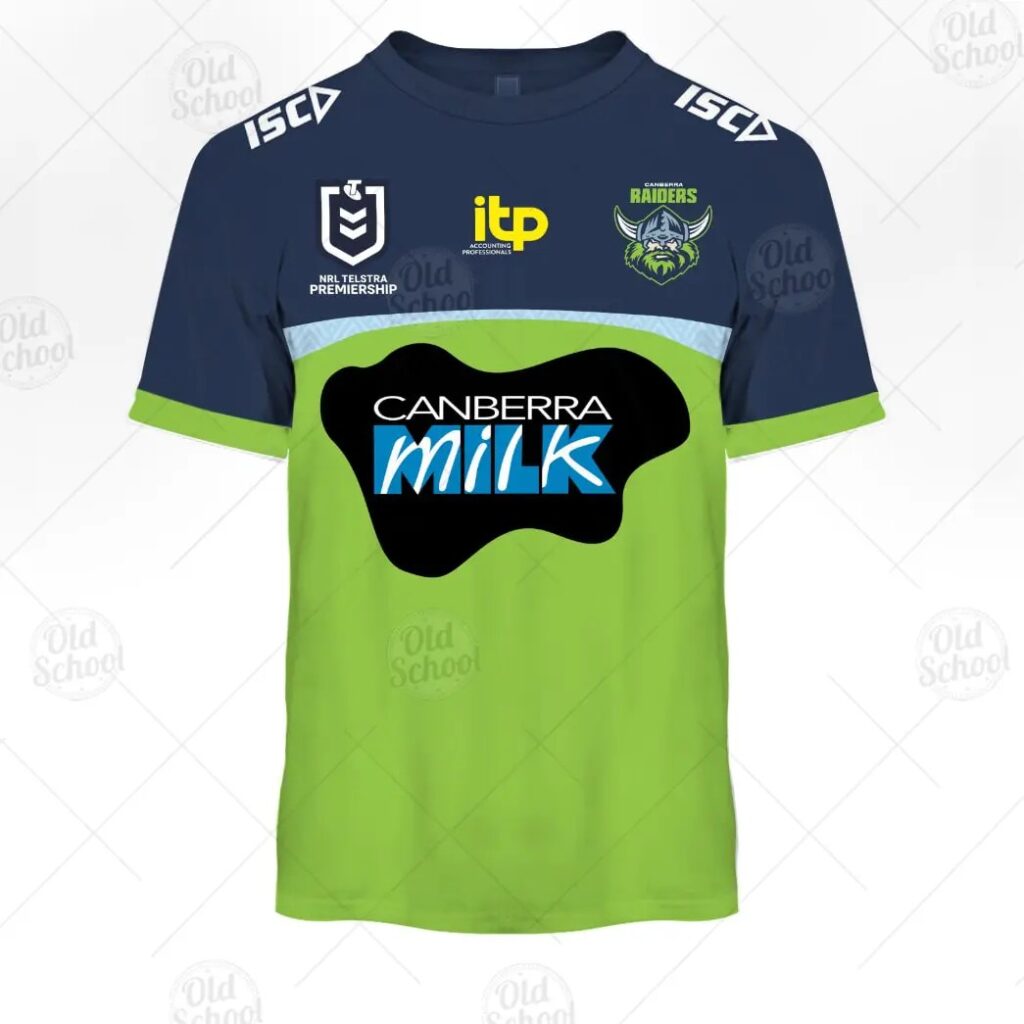 NRL Canberra Raiders Custom Name Number 2021 Home Jersey T-Shirt
