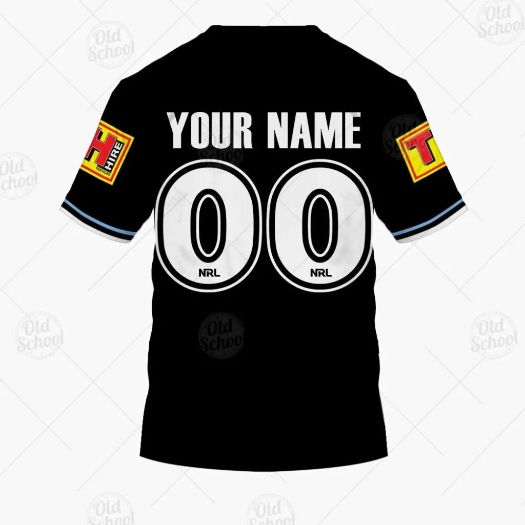 NRL Cronulla-Sutherland Sharks Custom Name Number 2021 Away Jersey T-Shirt