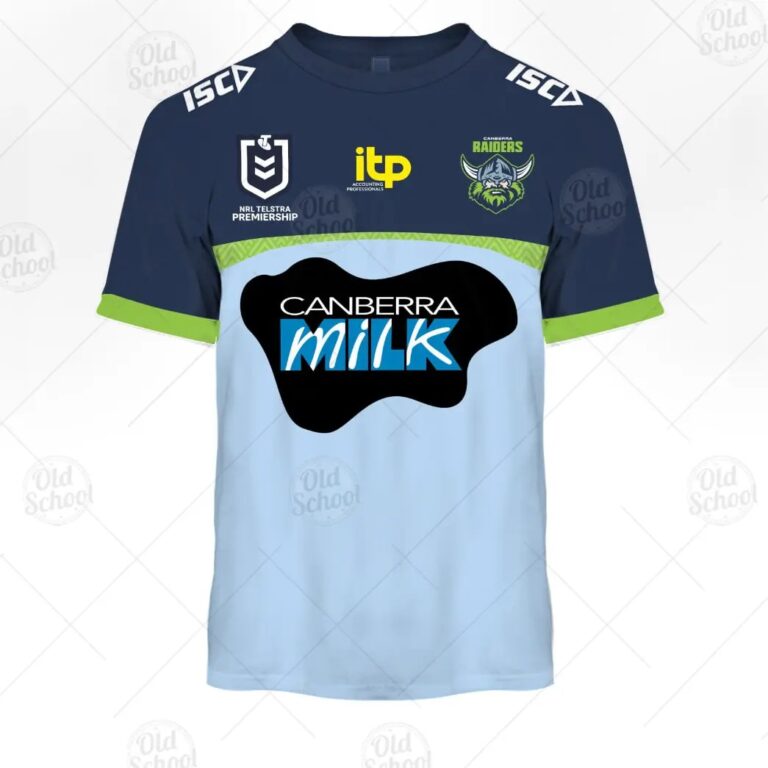 NRL Canberra Raiders Custom Name Number 2021 Away Jersey T-Shirt