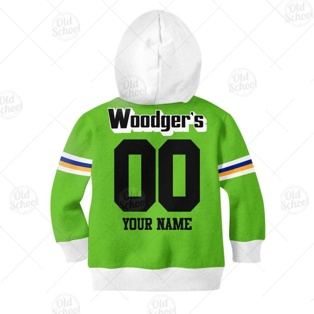 NRL Canberra Raiders Custom Name Number 1989 WOODGERS ARL/NRL Vintage Retro Heritage Jersey Kids Pullover Hoodie