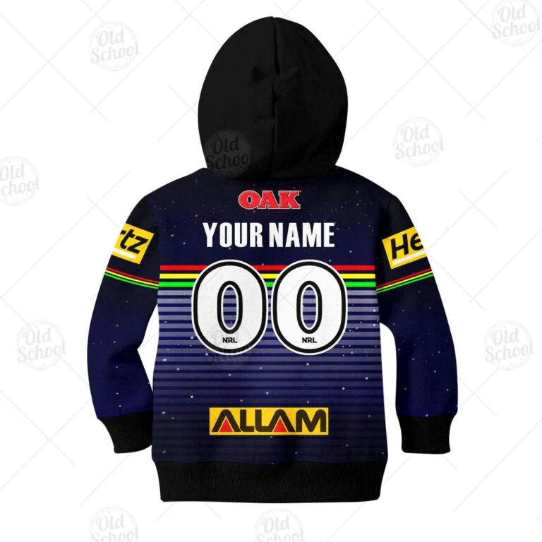 NRL Penrith Panthers Custom Name Number x The Simpsons 2020 Halloween Kids Pullover Hoodie