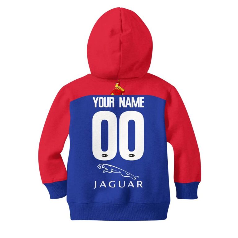 AFL Melbourne Demons Custom Name Number The Simpsons Kids Pullover Hoodie