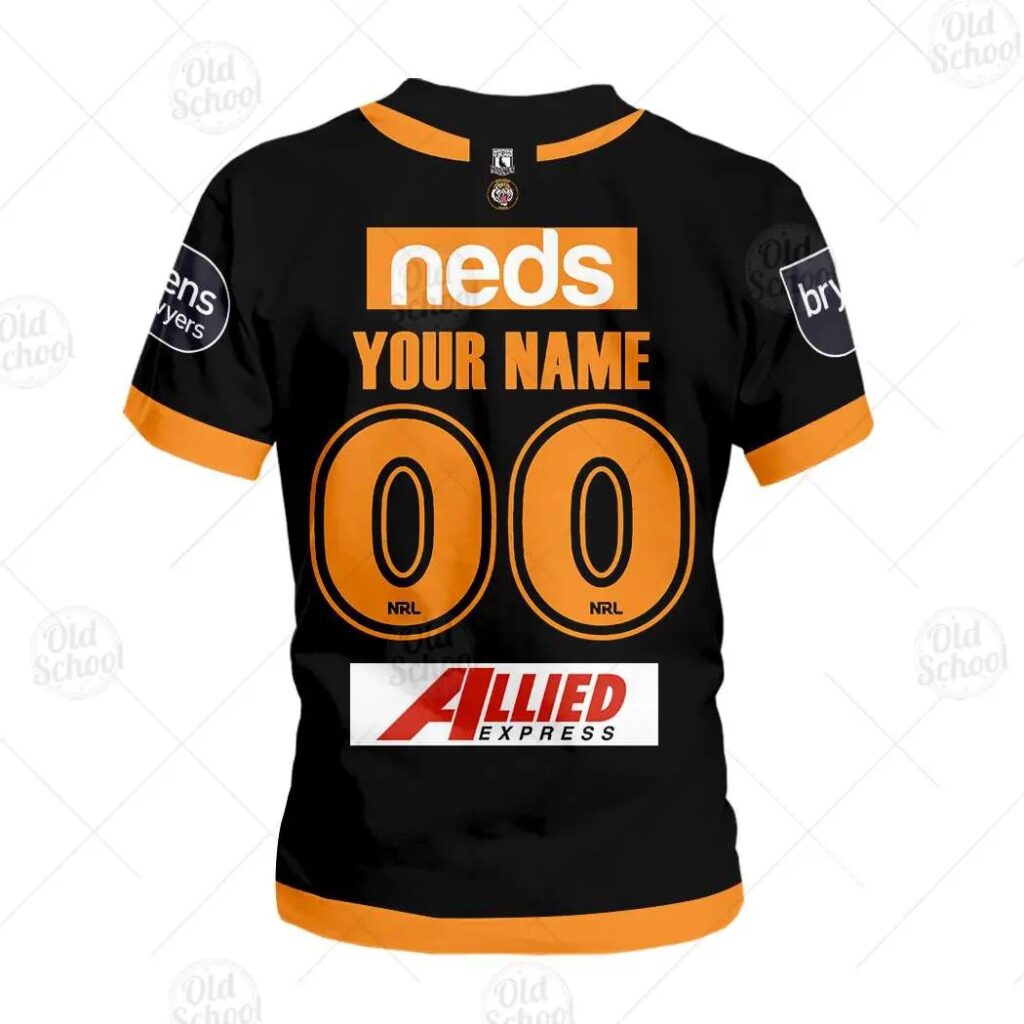 NRL Wests Tigers Custom Name Number 2020 Home Jersey Kids T-Shirt