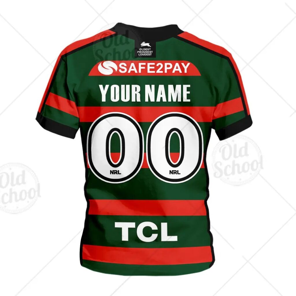NRL South Sydney Rabbitohs Custom Name Number 2020 Jersey Kids T-Shirt