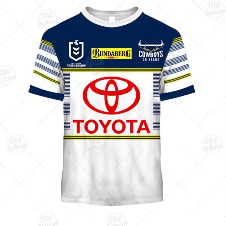 NRL North Queensland Cowboys Custom Name Number 2020 Home Jersey Kids T-Shirt