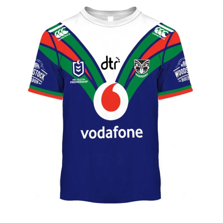 NRL New Zealand Warriors Custom Name Number 2020 Home Jersey Kids T-Shirt