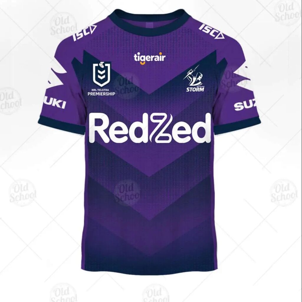 NRL Melbourne Storm Custom Name Number 2020 Home Jersey Kids T-Shirt