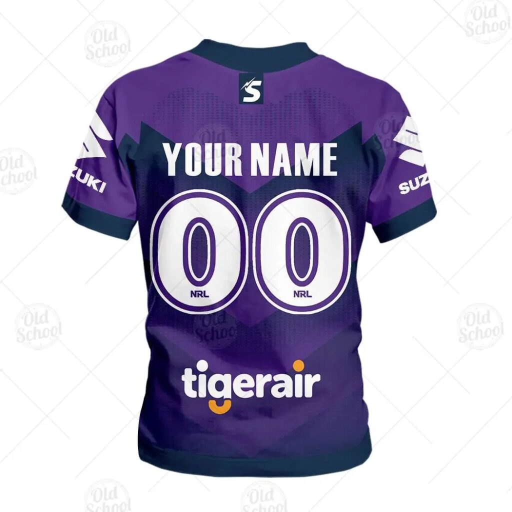 NRL Melbourne Storm Custom Name Number 2020 Home Jersey Kids T-Shirt