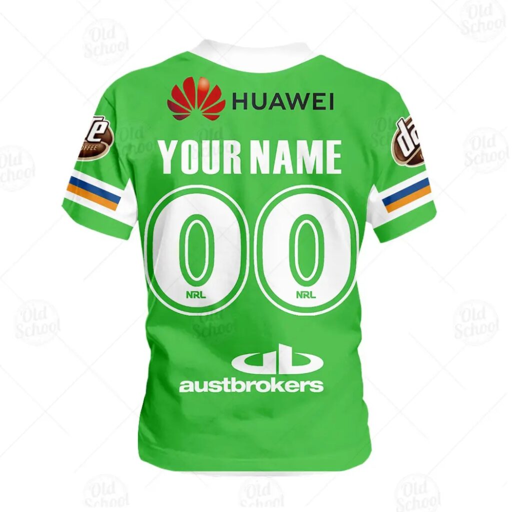 NRL Canberra Raiders Custom Name Number x Bluey Kids T-Shirt