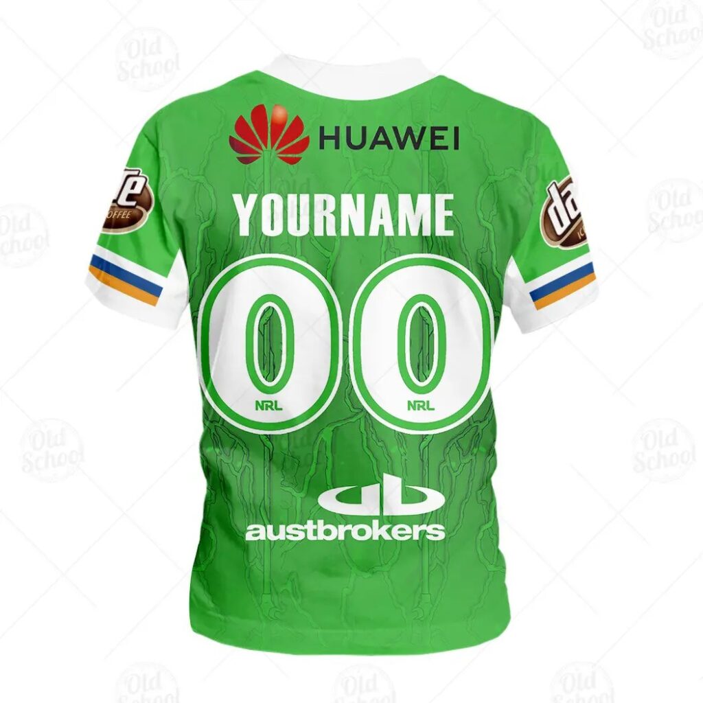 NRL Canberra Raiders Custom Name Number The Simpsons 2020 Halloween Jersey Kids T-Shirt