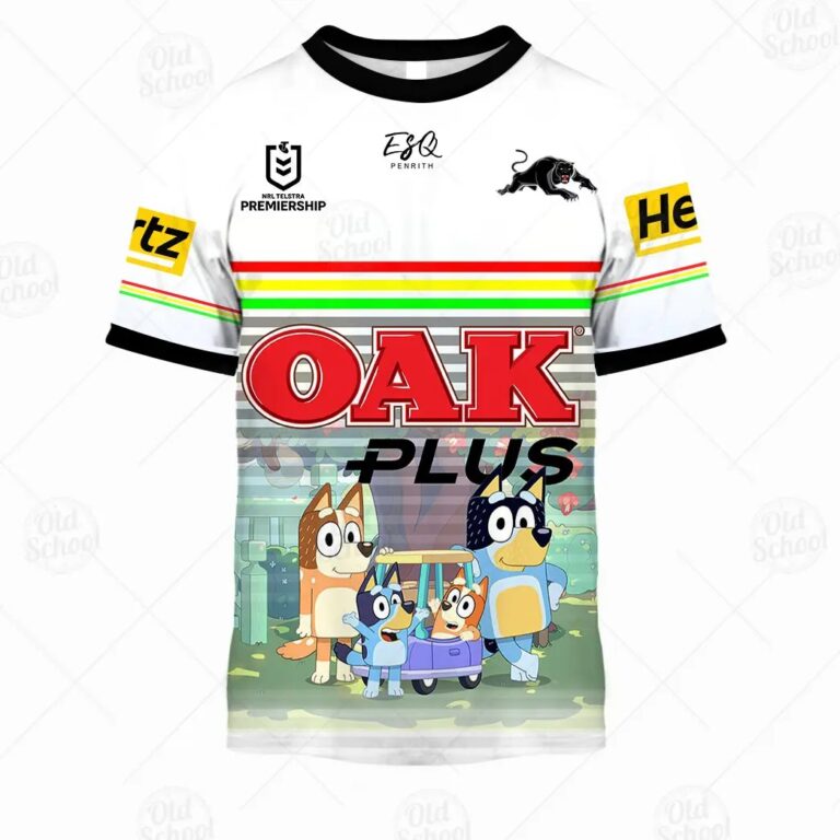 NRL Penrith Panthers Custom Name Number Jersey Kids T-Shirt