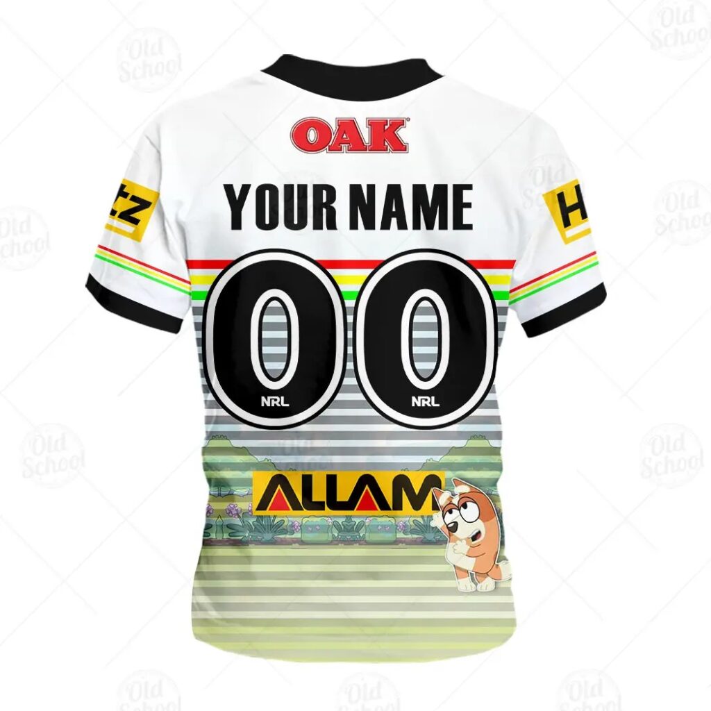 NRL Penrith Panthers Custom Name Number Jersey Kids T-Shirt