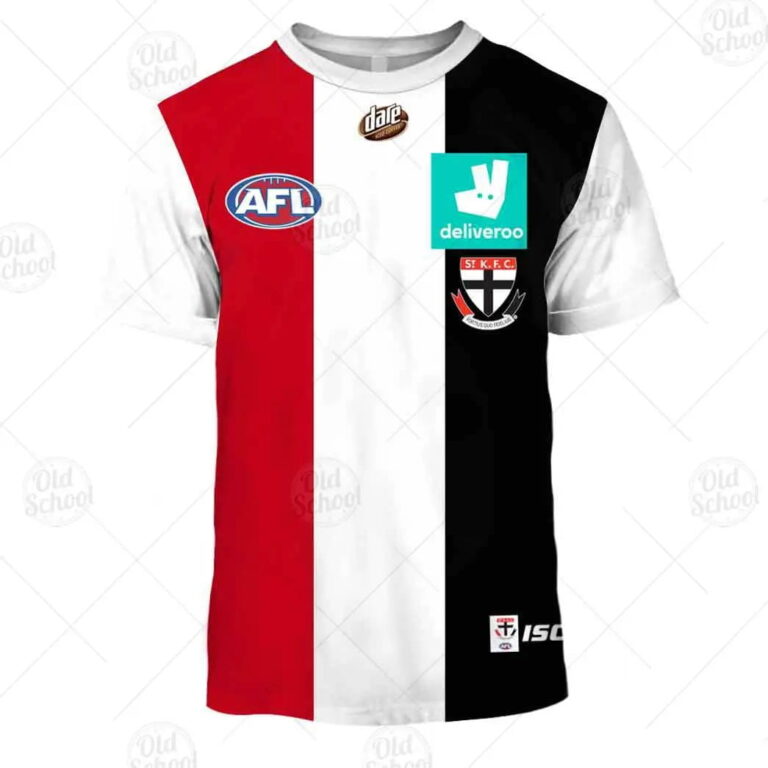 AFL St Kilda Saints Custom Name Number 2020 Home Guernsey Kids T-Shirt