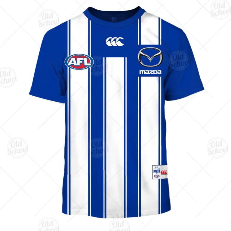 AFL North Melbourne Kangaroos Custom Name Number 2020 Home Guernsey Kids T-Shirt